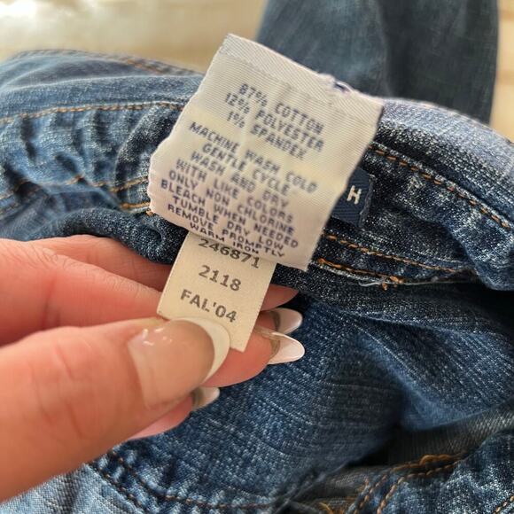 Old Navy Women's Y2K Denim Stretch Shirt Dress Blue Size 8 - Picture 7 of 10